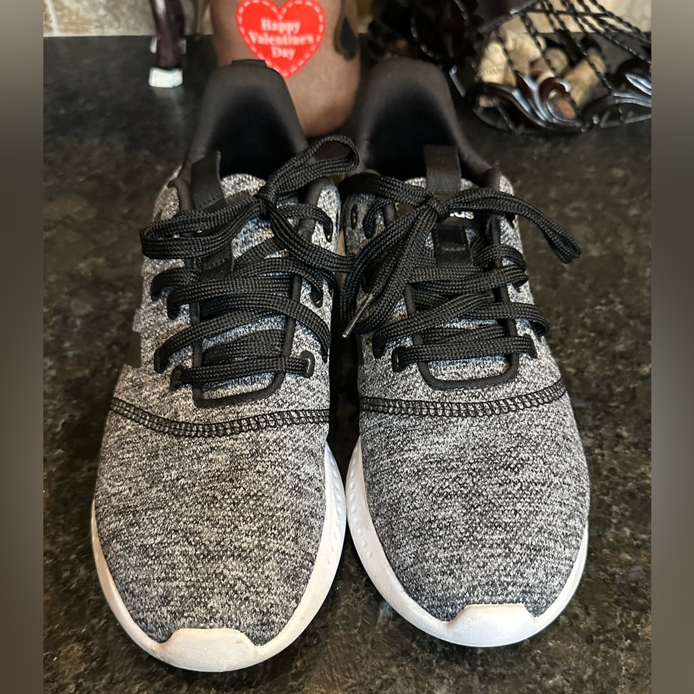 Adidas Puremotion Cloudfoam Comfort Black and Gray Women's Athletic Shoes